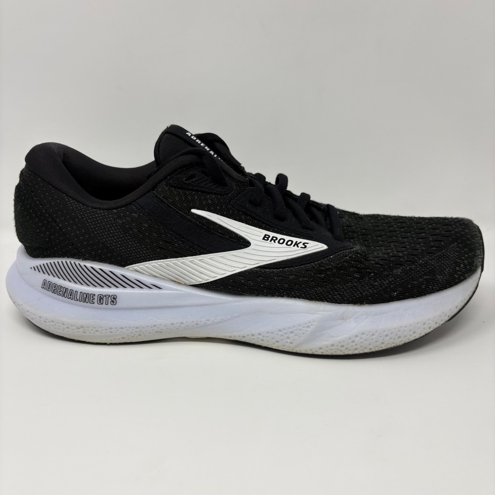 Brooks Adrenaline GTS 24 Womens Size 9 Black White Running Shoes (1204261B087)